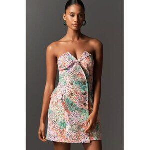 NWT Anthropologie Maeve Strapless Blazer Shift Mini Dress